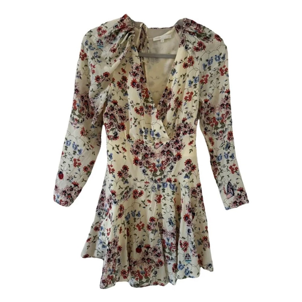 Maje Multicolor Floral V-Neck Romper